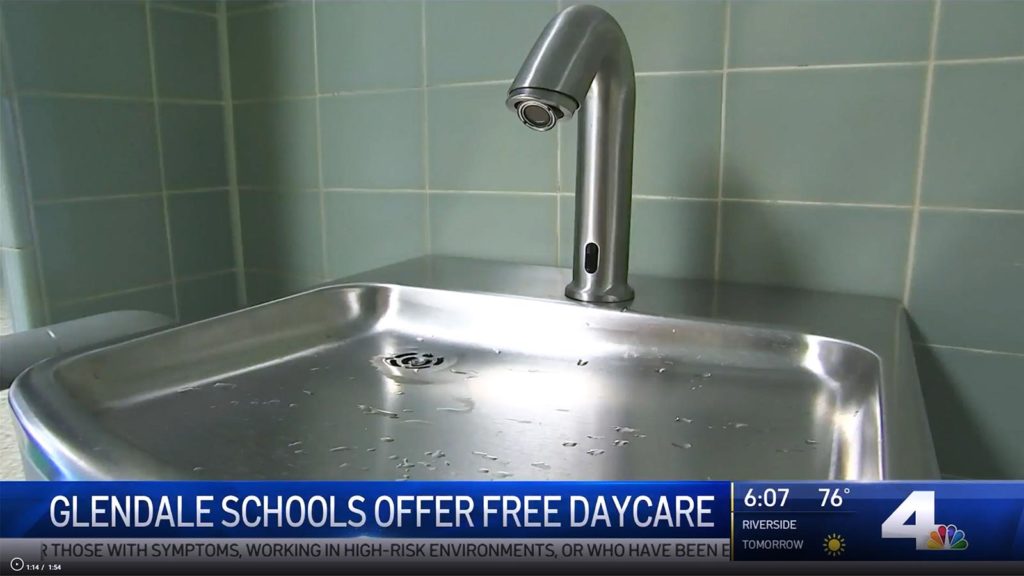 Glendale Unified School District Reopens with Murdock Hand Washing Stations